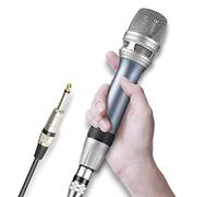 Depusheng C90 Microphone Filaire Professionnel Mic Vocal Dynamique Microphone Portable pour la Maison KTV, Chant, Discours, Mariage, scène, activités de Plein air