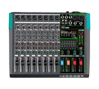Depusheng PA8 Table de mixage professionnelle Console DJ 8 canaux avec 256 options d'effets DSP Connexion Bluetooth sans fil Lecteur USB Alimentation fantôme 48V