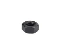 DEPYEE 1/5/10/20/50 pièces M2.5 M3 M4 M5 M6 M8 M12 M16 M120 M22 M24 M27 Pièce en Acier Au Carbone Noir Oxyde Métrique Écrou Hexagonal(M6 (20pcs))