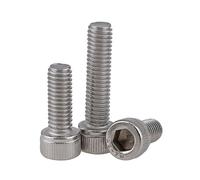 DEPYEE 3/5 Pièces M4 M5 M6 M8 M10 M12 304 Acier Inoxydable Filetage Inversé Vis Hexagonale Intérieure Anti-Fil Boulon Hexagonal Intérieur Gaucher(16mm,M4-3pcs)
