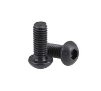 DEPYEE 4-20 Pièces M4 M5 M6 M8 M10 M12 Vis À Filetage À Gauche Grade10.9 ISO7380 Vis À Tête Cylindrique À Six Pans Creux(M5x30 (20pcs))