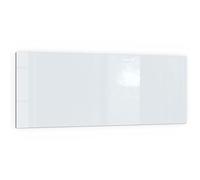 DEQORI Crédence de cuisine en verre, couleur unie, gris clair, 125 x 50 cm, pour salle de bain ou cuisinière, protection anti-éclaboussures, décoration moderne pour carrelage