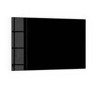 DEQORI Crédence de cuisine en verre | Couleur unie - Noir | 60x40 cm | Crédence de salle de bain ou de cuisinière | Panneau de cuisinière et protection anti-éclaboussures pour cuisine et salle de bain