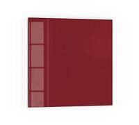 DEQORI Crédence de cuisine en verre, couleur unie, rouge foncé, 60 x 60 cm, pour salle de bain ou cuisinière, panneau de protection anti-éclaboussures, décoration moderne pour carrelage