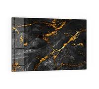 DEQORI Crédence de cuisine en verre - Motif pierre naturelle raffinée - 60 x 40 cm - Paroi arrière de salle de bain ou de cuisinière - Protection anti-éclaboussures pour cuisine et salle de bain -