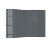 DEQORI Panneau de crédence de cuisine en verre - Couleur unie - Gris foncé - 60 x 40 cm - Pour salle de bain ou cuisinière - Protection anti-éclaboussures pour cuisine et salle de bain - Décoration
