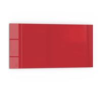 DEQORI Panneau de crédence de cuisine en verre | Couleur unie - Rouge | 80 x 40 cm | Paroi arrière de salle de bain ou de cuisinière | Protection anti-éclaboussures pour cuisine et salle de bain |