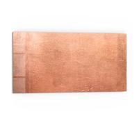 DEQORI Plaque de crédence de cuisine en verre - Motif plaque de cuivre avec rayures - 80 x 40 cm - Panneau arrière de salle de bain ou de cuisinière - Protection anti-éclaboussures pour cuisine et