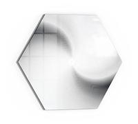 DEQORI Tableau magnétique en verre - 40 x 34,5 cm - Motif rond rainuré - En verre - Avec aimants, stylo et chiffon - Pour cuisine et bureau - Tableau magnétique et inscriptible