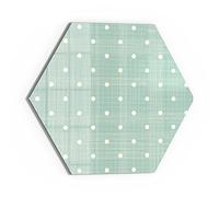 DEQORI Tableau magnétique en verre - 55 x 47,6 cm - Motif serviette - Tableau mémo en verre - Avec aimants, stylo et chiffon - Pour cuisine et bureau - Tableau magnétique et inscriptible