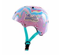 Deqube 914D00188 Casque Barbie pour Enfant réglable, Ultra léger et sûr, résistant et Respirant, de 2 à 7 Ans, Couleur Rose