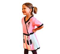 DEQUBE - Déguisement de stylist avec poches et pinceaux, unisexe, taille unique, rose et noir