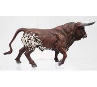 DEQUBE - Figurine Toro Bravo, Marron et Blanc (10007)