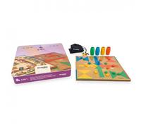 Deqube Jeu De Ludo Et D´oie En Boîte Métallique