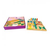 Deqube Ludo En Bois Et Jeu De L´oie