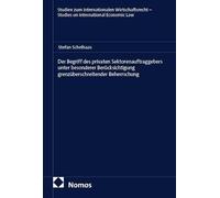 Der Begriff des privaten Sektorenauftraggebers unter besonderer Berücksichtigung grenzüberschreitender Beherrschung