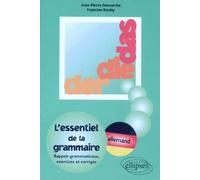 Der, die, das - L'essentiel de grammaire allemande - Exercices et solutions - exercices et corrigés - Jean-Pierre Demarche - Ellipses - Livre