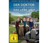 DER DOKTOR & DAS LIEBE VIEH-KOMP.STAF.1-4 LTD -FAN-EDT INKL.NOTIZBUCH 8 DVD NEUF