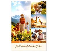 Der Familienkalender - Mit Hund durchs Jahr (Wandkalender 2026 DIN A4 hoch), CALVENDO Monatskalender: Der Kalender ist eine inspirierende Begleitung ... daran, wie treu unsere Lebensbegleiter sind.