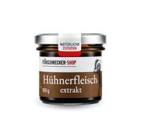 Der Feinschmecker 100 g d'extrait de viande de poulet, puissance d'assaisonnement hautement concentrée, sans colorants ni conservateurs, normes de qualité les plus élevées à base d'ingrédients