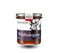 Der Feinschmecker 320g Wildbolognese I Mit Johannisbeeren I Klassisch zu Bandnudeln & Parmesan I Abgeschmeckt mit einem Schuss Wein - mit Hirsch & Reh