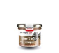 Der Feinschmecker Pate de foie de truffe, 100 g, pâte délicate aux truffes noires et crème, délicatesse aromatique pour pain et crostini.
