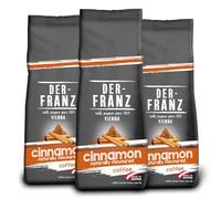 Der-Franz Café, Arômes de Cannelle, Café d'Arabica et de Robusta en grains, 3 x 500 g