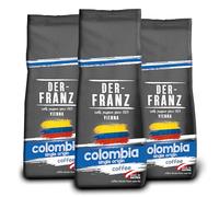 Der-Franz Café d'origine de Colombie, en grains, 3 x 500 g