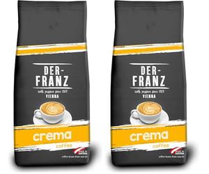 Der-Franz Crema Café, en grains, 1000 g (Lot de 2)