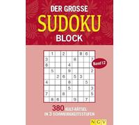 Der große Sudokublock Band 12: 380 Kult-Rätsel in 3 Schwierigkeitsstufen