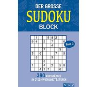 Der große Sudokublock Band 3: 380 Kulträtsel in 3 Schwierigkeitsstufen