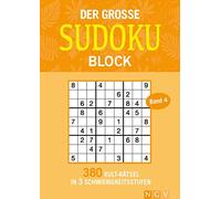 Der große Sudokublock Band 4: 380 Kulträtsel in 3 Schwierigkeitsstufen