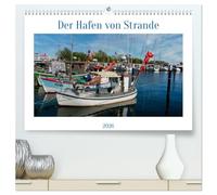 Der Hafen von Strande (hochwertiger Premium Wandkalender 2026 DIN A2 quer), Kunstdruck in Hochglanz: Der Charme kleiner Häfen an der Ostsee
