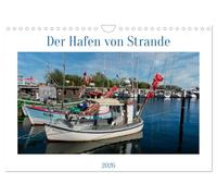 Der Hafen von Strande (Wandkalender 2026 DIN A4 quer), CALVENDO Monatskalender: Der Charme kleiner Häfen an der Ostsee