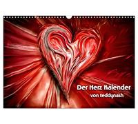 Der Herz Kalender (Wandkalender 2026 DIN A3 quer), CALVENDO Monatskalender: Das Herz ist das Symbol der Liebe