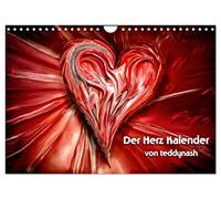 Der Herz Kalender (Wandkalender 2026 DIN A4 quer), CALVENDO Monatskalender: Das Herz ist das Symbol der Liebe