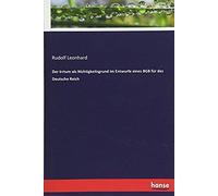 Der Irrtum Als Nichtigkeitsgrund