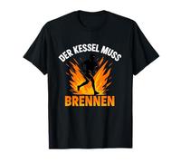 Der Kessel Muss Brennen Running Marathon Jogging T-Shirt