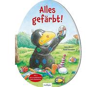 Der kleine Rabe Socke: Alles gefärbt! Konturgestanzt: Oster-Pappebuch mit herausnehmbarer Osterdeko