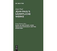 Der Komet, Oder Nikolaus Marggraf. Drittes Bändchen