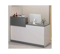 Der Market Chut Counter Réception Bureau verrouillable pour restaurants 100 cm gauche Vers blanc gris - Parfait pour les statistiques de caisse et le service client.