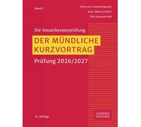 Der mündliche Kurzvortrag Prüfung Frühjahr 2027 - Otto Campenhausen - Schäffer-Poeschel - ebook (ePub) - Livre