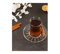 Der-Porzellan-Laden Pasabahce Elysia Service à thé avec soucoupe, 12 pièces