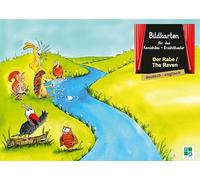 Der Rabe: Bildkarten für das Kamishibai-Theater DINA3 in deutsch/englisch