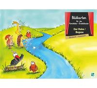 Der Rabe: Bildkarten für das Kamishibai-Theater DINA3 in deutsch/russisch