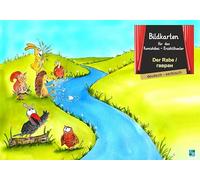 Der Rabe: Bildkarten für das Kamishibai-Theater DINA3 in deutsch/serbisch