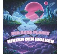 Der rosa Planet hinter den Wolken