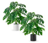 Der Rose Lot de 2 grandes plantes artificielles d'intérieur de 71,1 cm de hauteur pour la maison, la ferme, la chambre à coucher, le salon