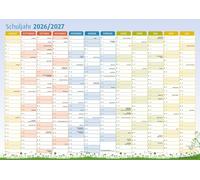 Der Schuljahres-Wandkalender 2026/2027, A1: Für Klassenzimmer, Lehrerzimmer & Co.