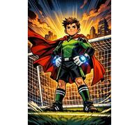 Der Super-Torwart: Heldenhaftes Fußball-Notizbuch im Comic-Stil für junge Torhüter